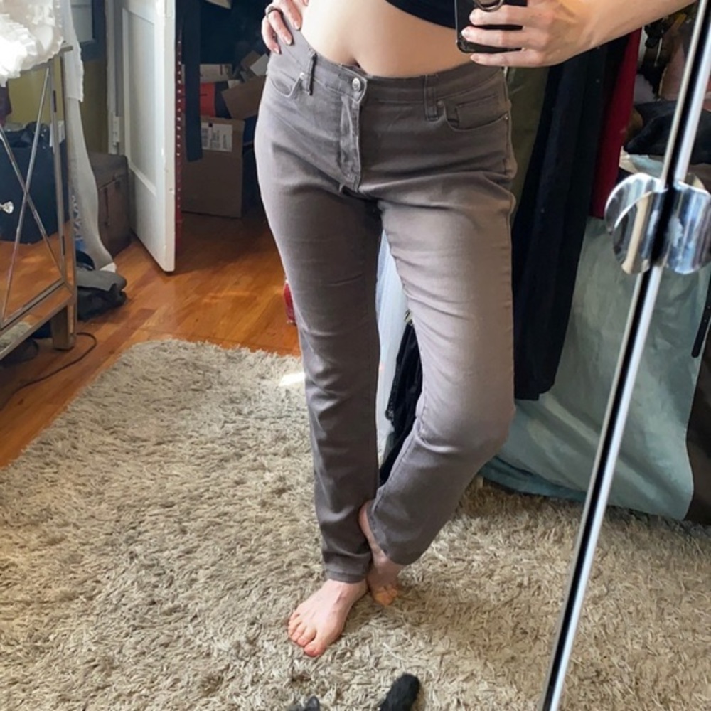 Venus High Rise Grey Jeans